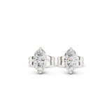 Oval Stud Lab Grown Diamond Earrings