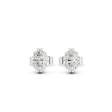 Oval Stud Lab Grown Diamond Earrings