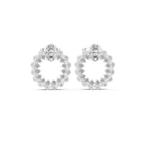 Oval Halo Lab Grown Diamond Earrings