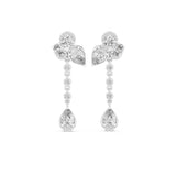 Mixed Dangle Lab Grown Diamond Earrings