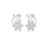 Round Stud Lab Grown Diamond Earrings