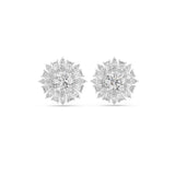 Mixed Halo Lab Grown Diamond Earrings