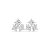 Princess Cluster Lab Grown Diamond Earrings