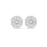 Mixed Cluster Lab Grown Diamond Earrings