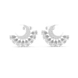 Round Jacket Lab Grown Diamond Earrings