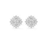 Mixed Cluster Lab Grown Diamond Earrings