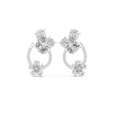 Mixed Dangle Lab Grown Diamond Earrings