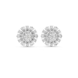 Mixed Cluster Lab Grown Diamond Earrings