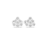 Round Cluster Lab Grown Diamond Earrings