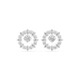 Mixed Halo Lab Grown Diamond Earrings