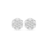Round Cluster Lab Grown Diamond Earrings