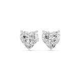 Heart Stud Lab Grown Diamond Earrings