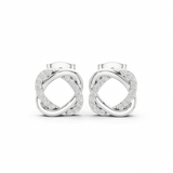 Round Stud Lab Grown Diamond Earrings