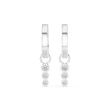 Round Huggie Lab Grown Diamond Earrings