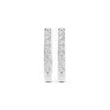 Round Huggie Lab Grown Diamond Earrings