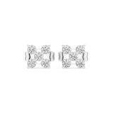 Round Cluster Lab Grown Diamond Earrings