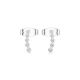 Round Drop Lab Grown Diamond Earrings