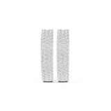 Round Hoop Lab Grown Diamond Earrings