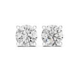 Round Stud Lab Grown Diamond Earrings
