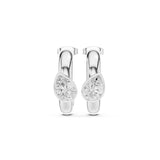 Pear Solid 14K Gold Hoop Earrings