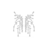 Pear & Round Chandelier Lab Grown Diamond Earrings