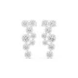Round Cluster Lab Grown Diamond Earrings