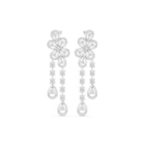 Round Chandelier Lab Grown Diamond Earrings