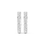 Round Huggie Lab Grown Diamond Earrings