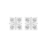 Round Stud Lab Grown Diamond Earrings