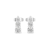 Round Stud Lab Grown Diamond Earrings