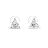 trilliant Stud Lab Grown Diamond Earrings