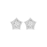 Princess Cluster Lab Grown Diamond Earrings
