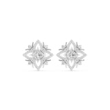 Princess & Round  Stud Lab Grown Diamond Earrings