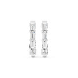 Emerald Huggie Lab Grown Diamond Earrings