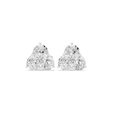 Round Cluster Lab Grown Diamond Earrings