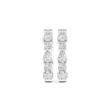 Mixed Huggie Lab Grown Diamond Earrings