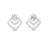 Round Jacket Lab Grown Diamond Earrings
