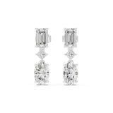 Mixed Dangle Lab Grown Diamond Earrings