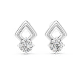 Round Drop Lab Grown Diamond Earrings