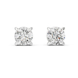 Round Stud Lab Grown Diamond Earrings