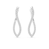 Round Hoop Lab Grown Diamond Earrings