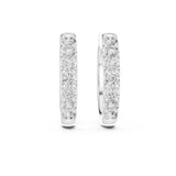 Round Huggie Lab Grown Diamond Earrings