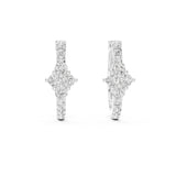 Round Huggie Lab Grown Diamond Earrings