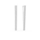 Round Huggie Lab Grown Diamond Earrings