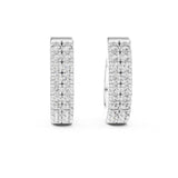Round Huggie Lab Grown Diamond Earrings