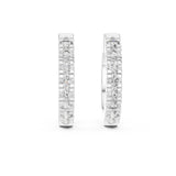 Round Huggie Lab Grown Diamond Earrings