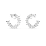 Mixed Huggie Lab Grown Diamond Earrings