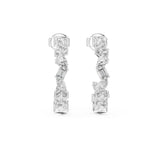 Mixed Hoop Lab Grown Diamond Earrings