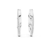 Round Huggie Lab Grown Diamond Earrings