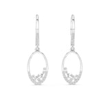 Mixed Dangle Lab Grown Diamond Earrings